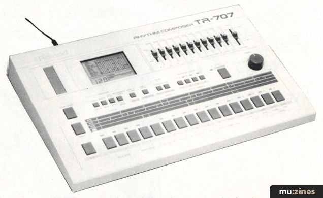 TR-707 in International Musician, January 1985