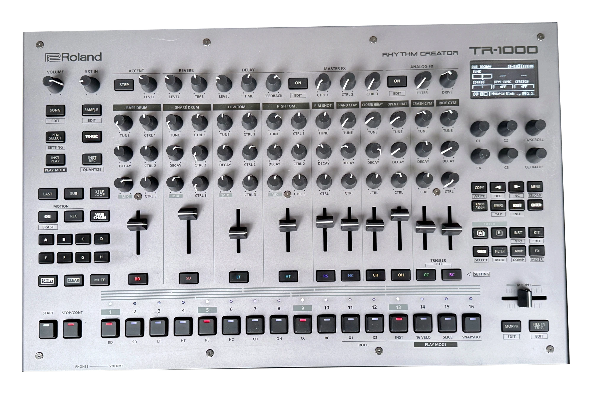 Big Beat Collection Roland TR-1000, isolated complete frontal photograph