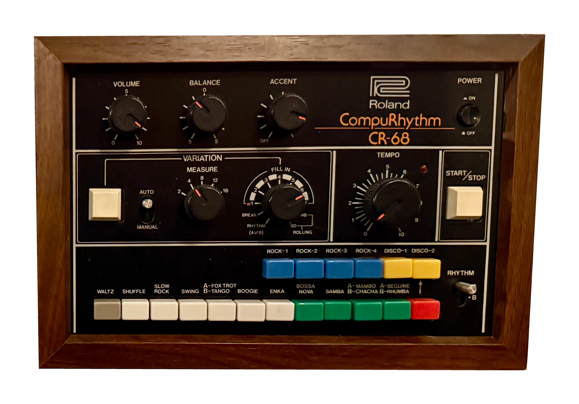 Big Beat Collection Roland CR-68, complete isolated view