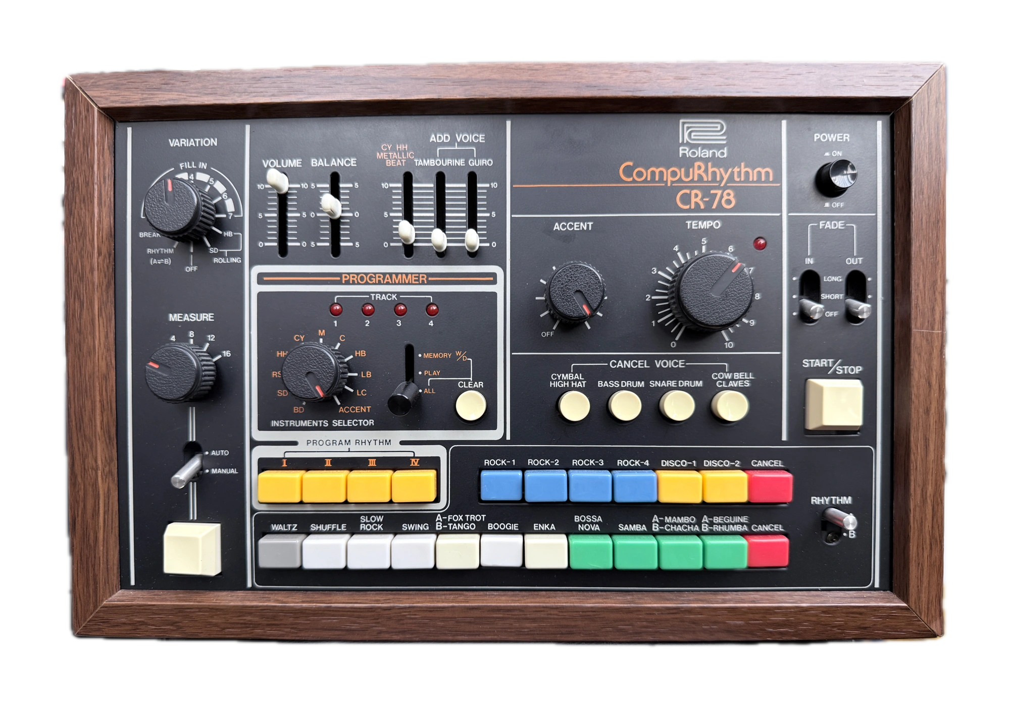 Big Beat Collection Roland CR-78, complete isolated view