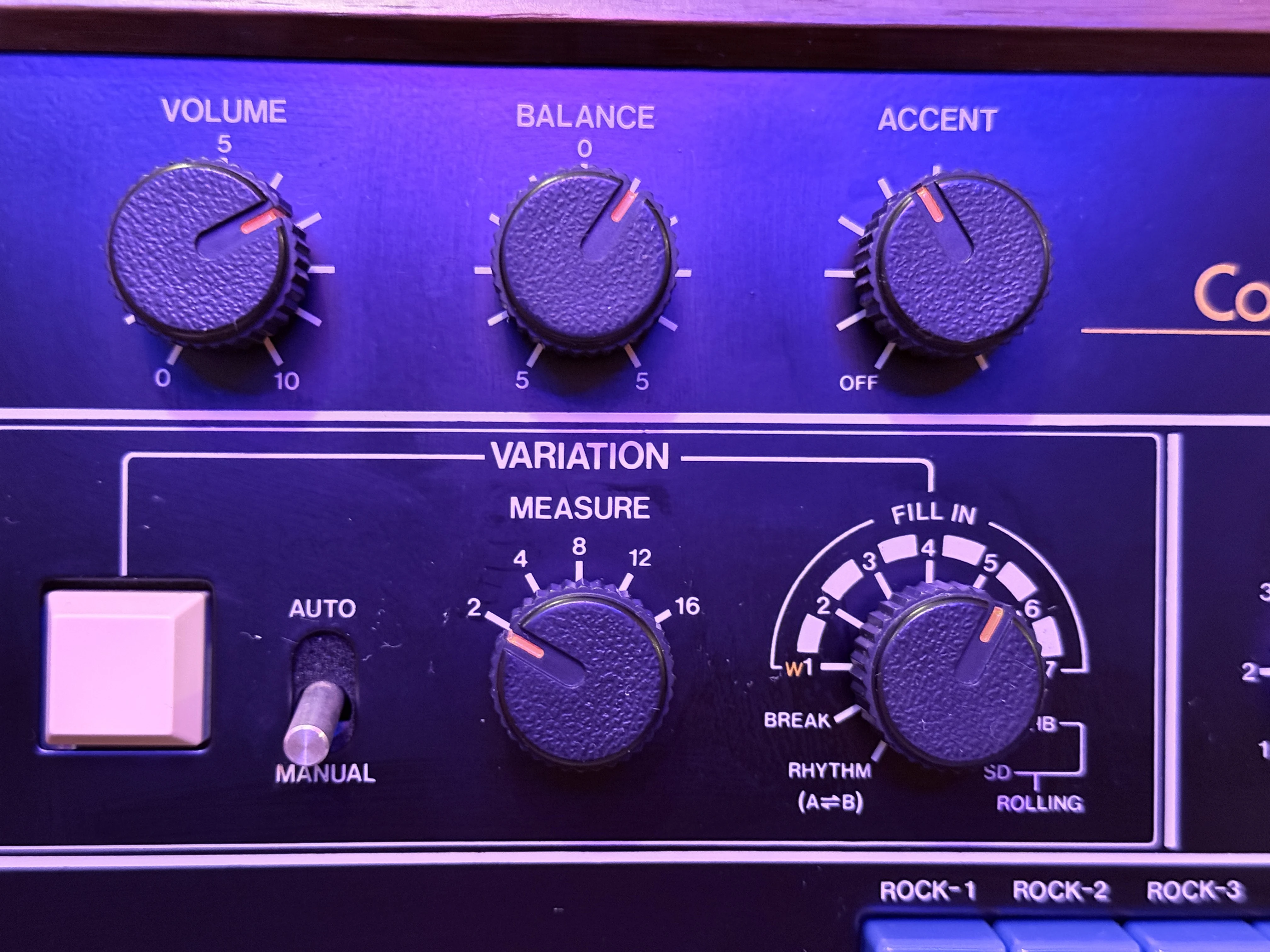 CR-68 variation controls and measure selector