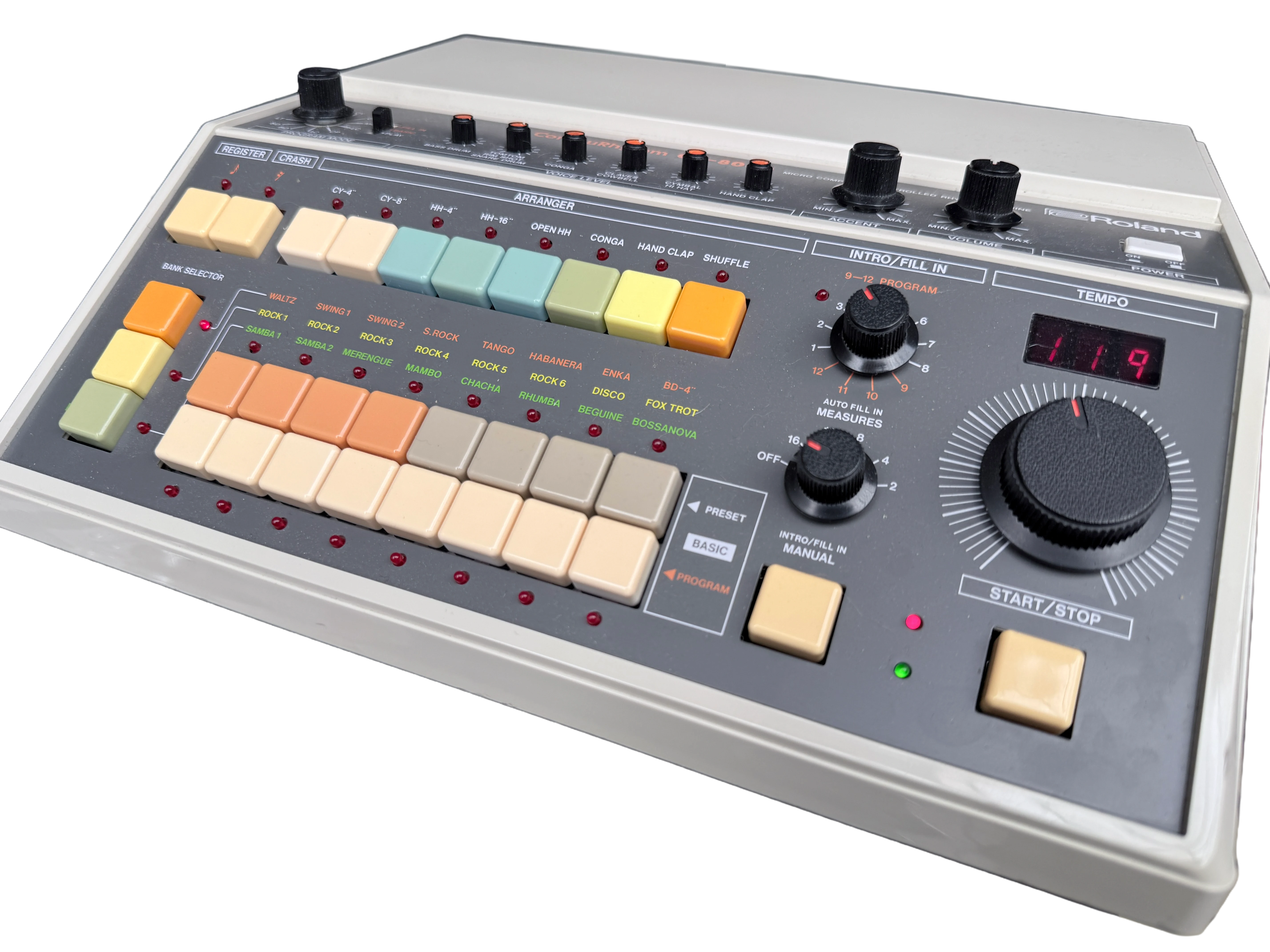 Right three-quarter view across Big Beat Collection CR-8000 unit 122331