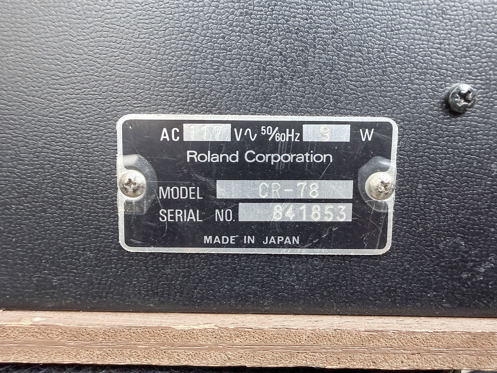the collection instrument identity plate