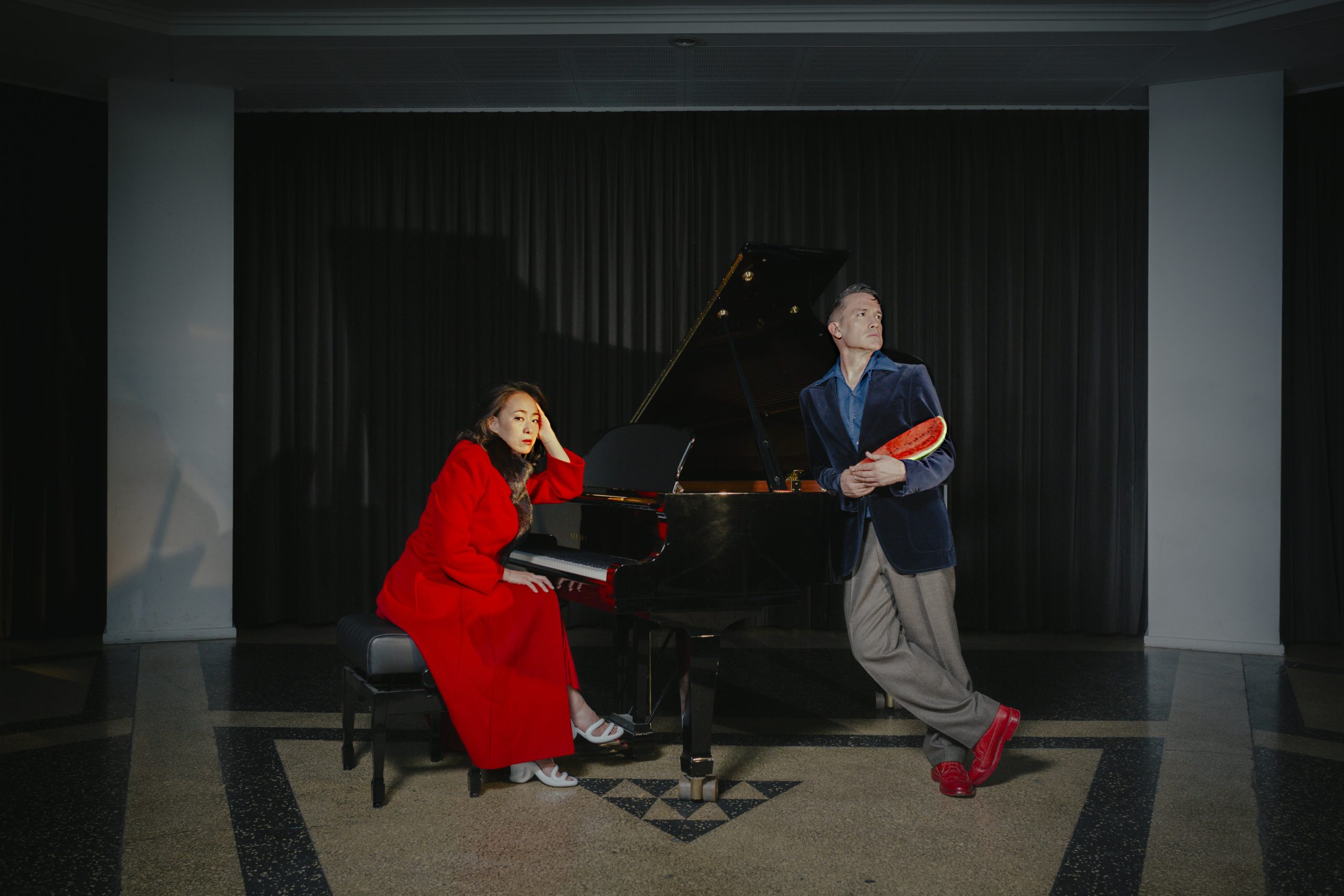 Angela Seo and Jamie Stewart of Xiu Xiu in Roland's 2024 interview