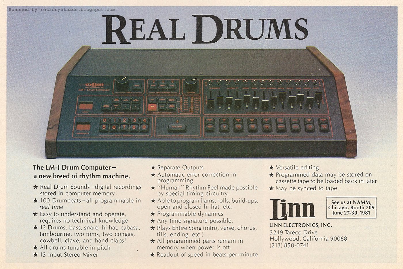 Linn Lm 1 Ad Keyboard 1981 07