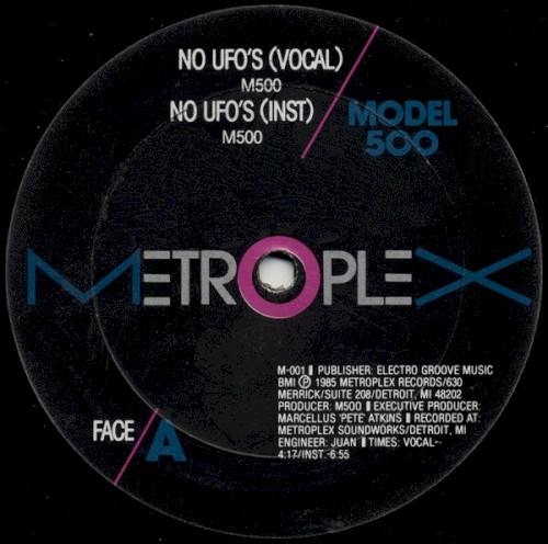 Cover artwork for Model 500 — No UFOs.