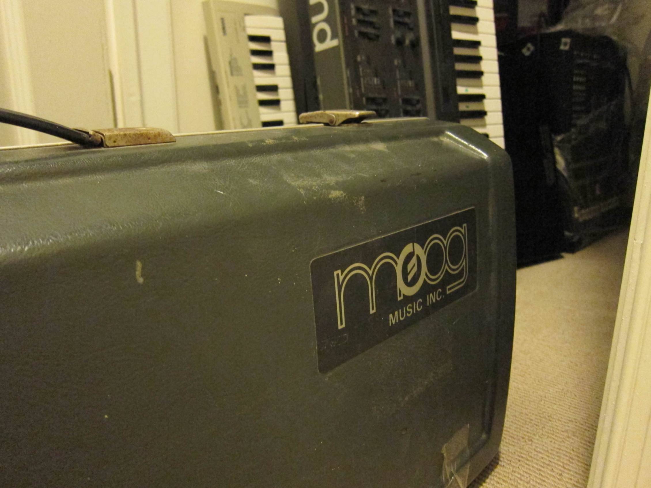 Moog Sonic Six photograph published with King Britt’s Attack Magazine interview.