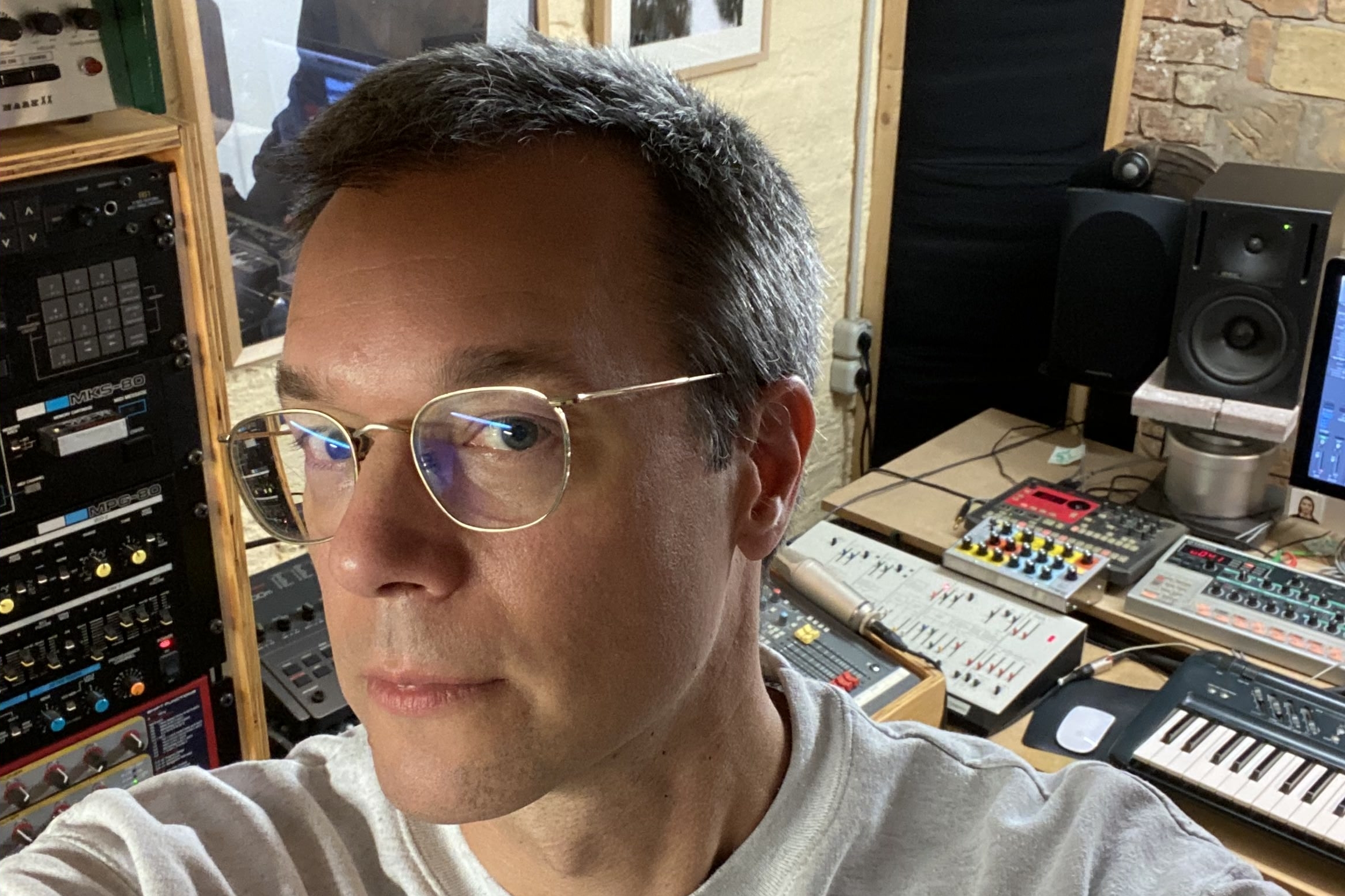 Roman Flügel, photographed for Stamp The Wax’s 2021 Talking Tech interview.