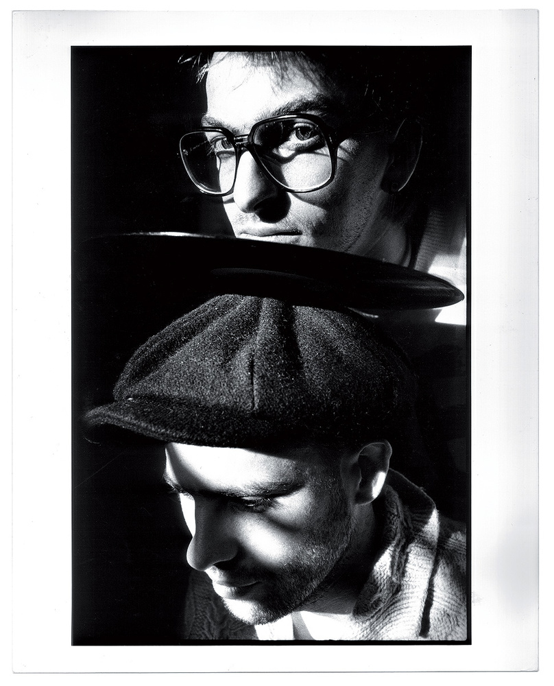 Coldcut’s Jonathan More and Matt Black, photographed for NME in 1987 by AJ Barratt.