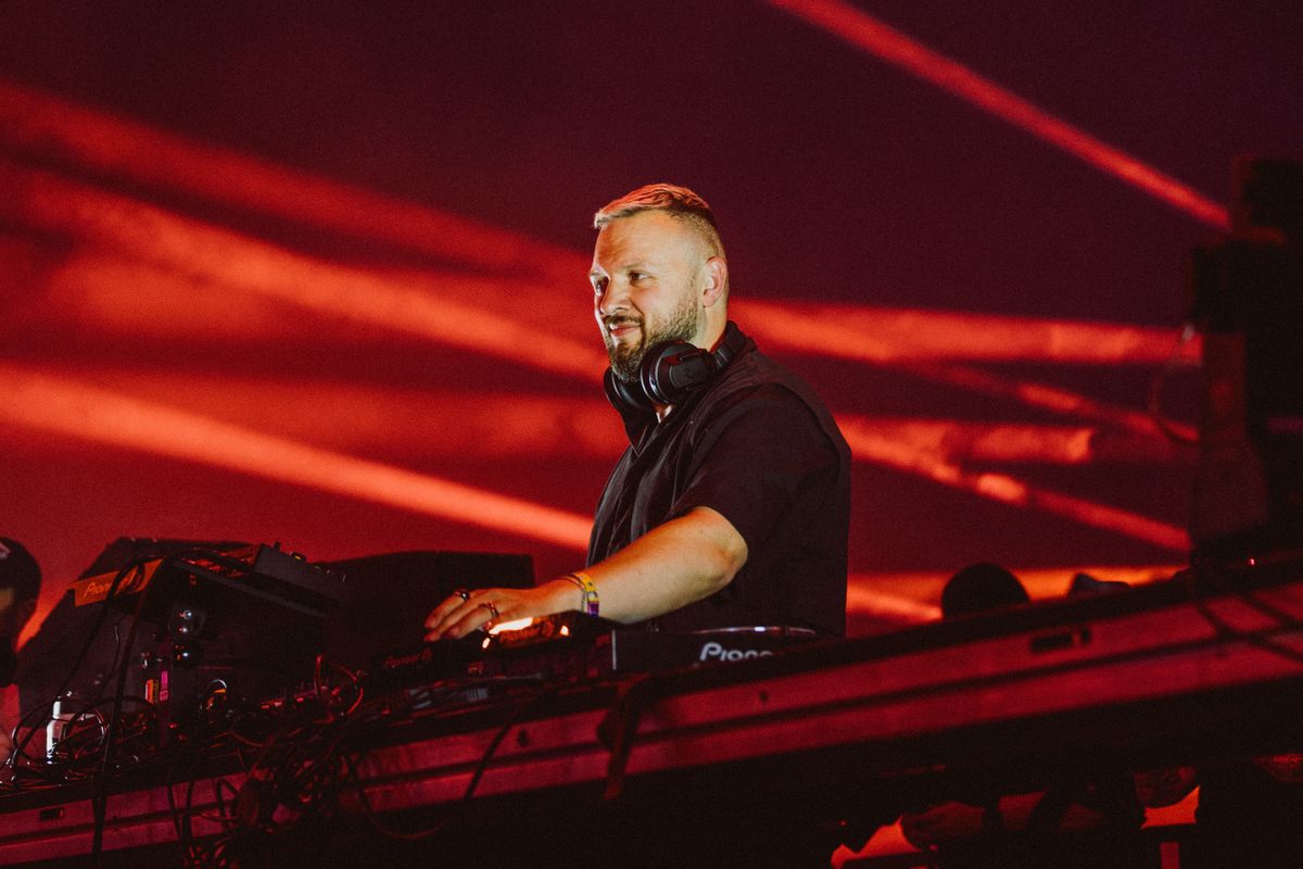 Chris Lake at Coachella in 2025, photographed by Brandon Densley.