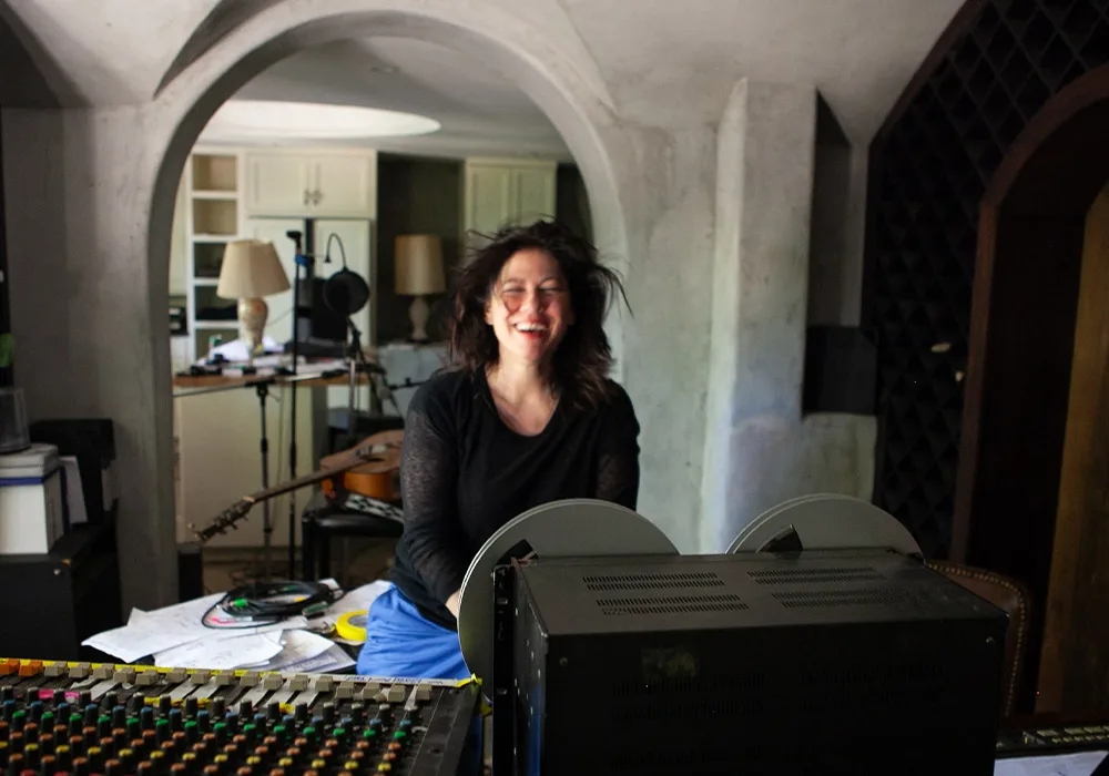 Kim Deal, photographed by Chris Glass for Tape Op.