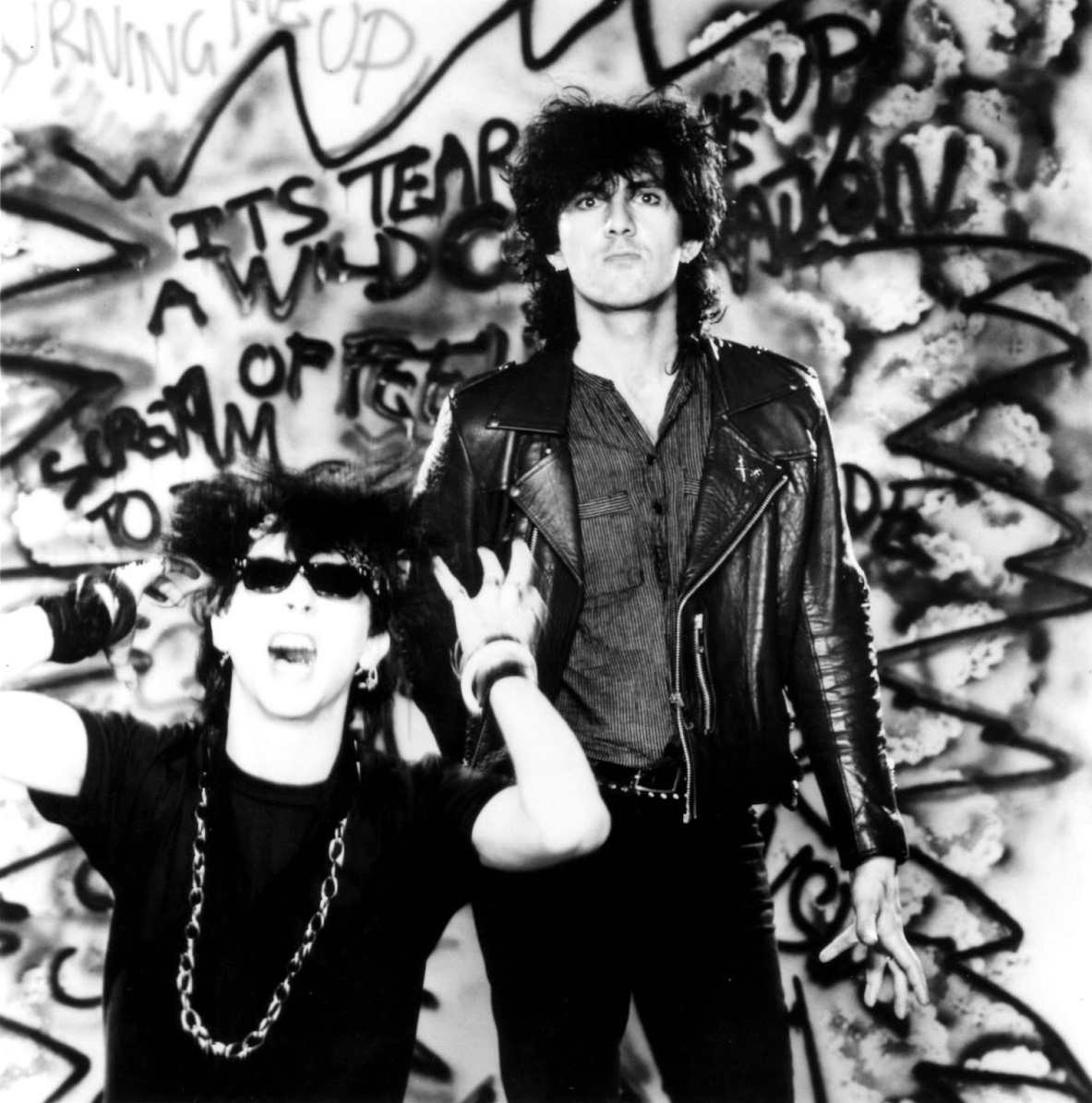 Soft Cell circa 1983: Marc Almond and David Ball in a Sire Records publicity photograph.