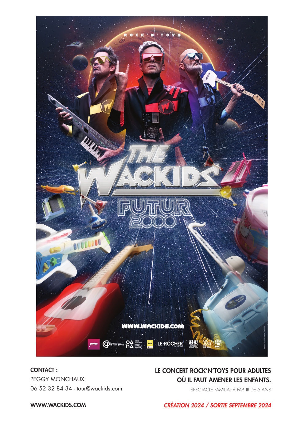 The Wackids FUTUR 2000 official poster, 2024