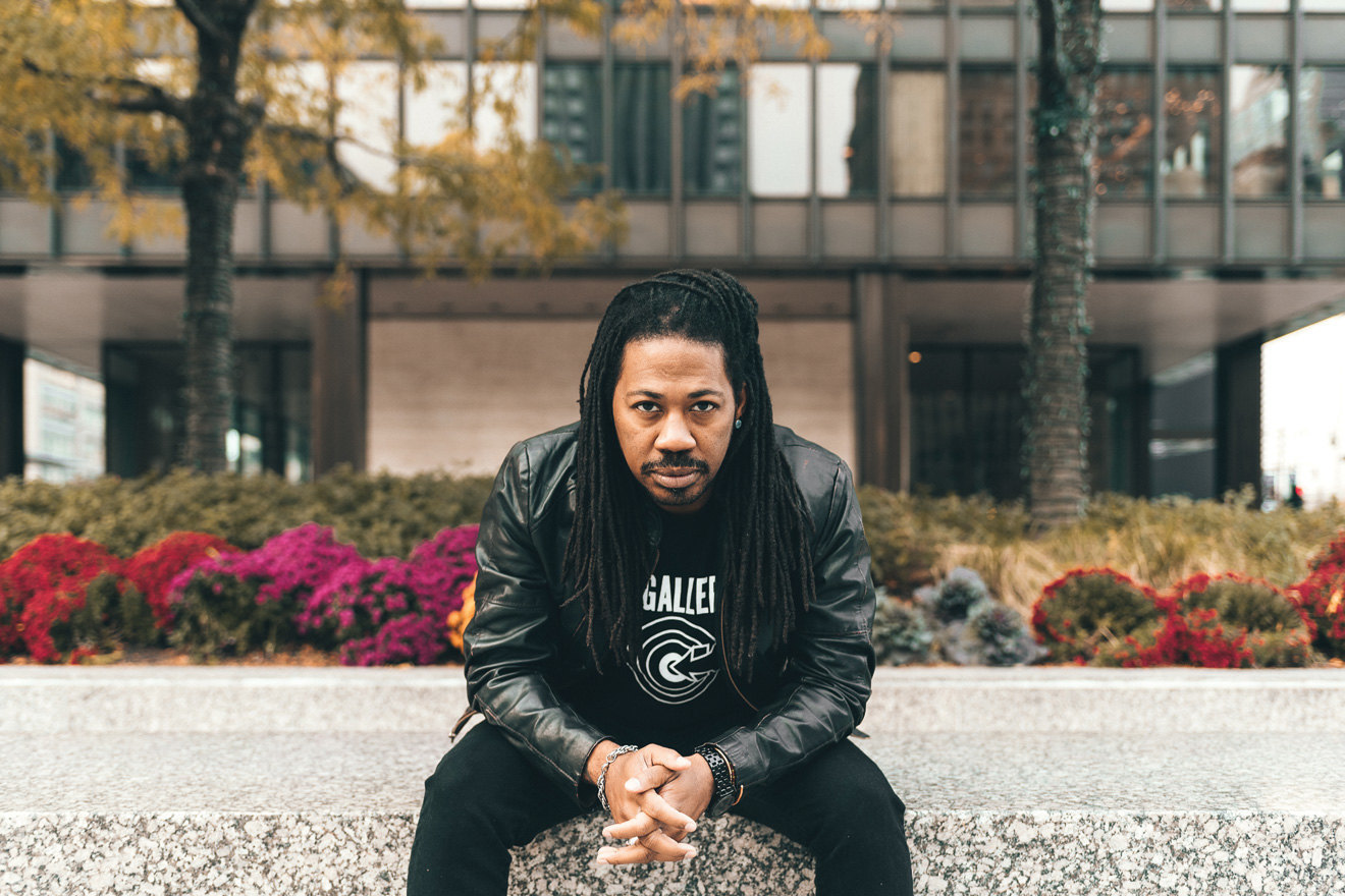 Ron Trent photographed for Mixmag in 2017.