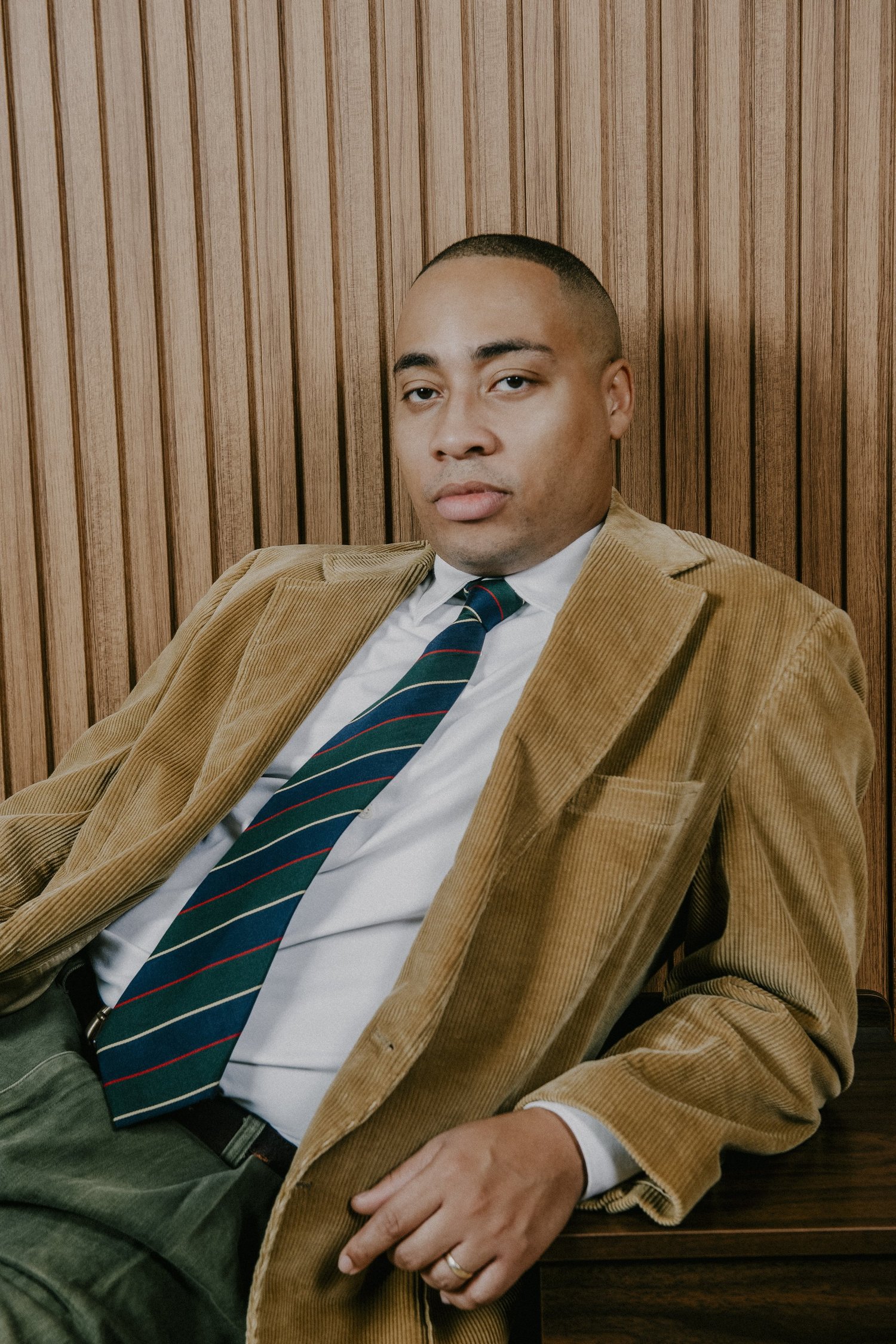 Cadence Weapon, photographed for his Six Shooter Records artist page.