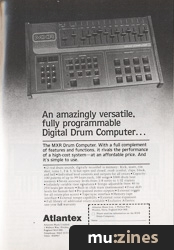 Atlantex MXR Drum Computer advertisement