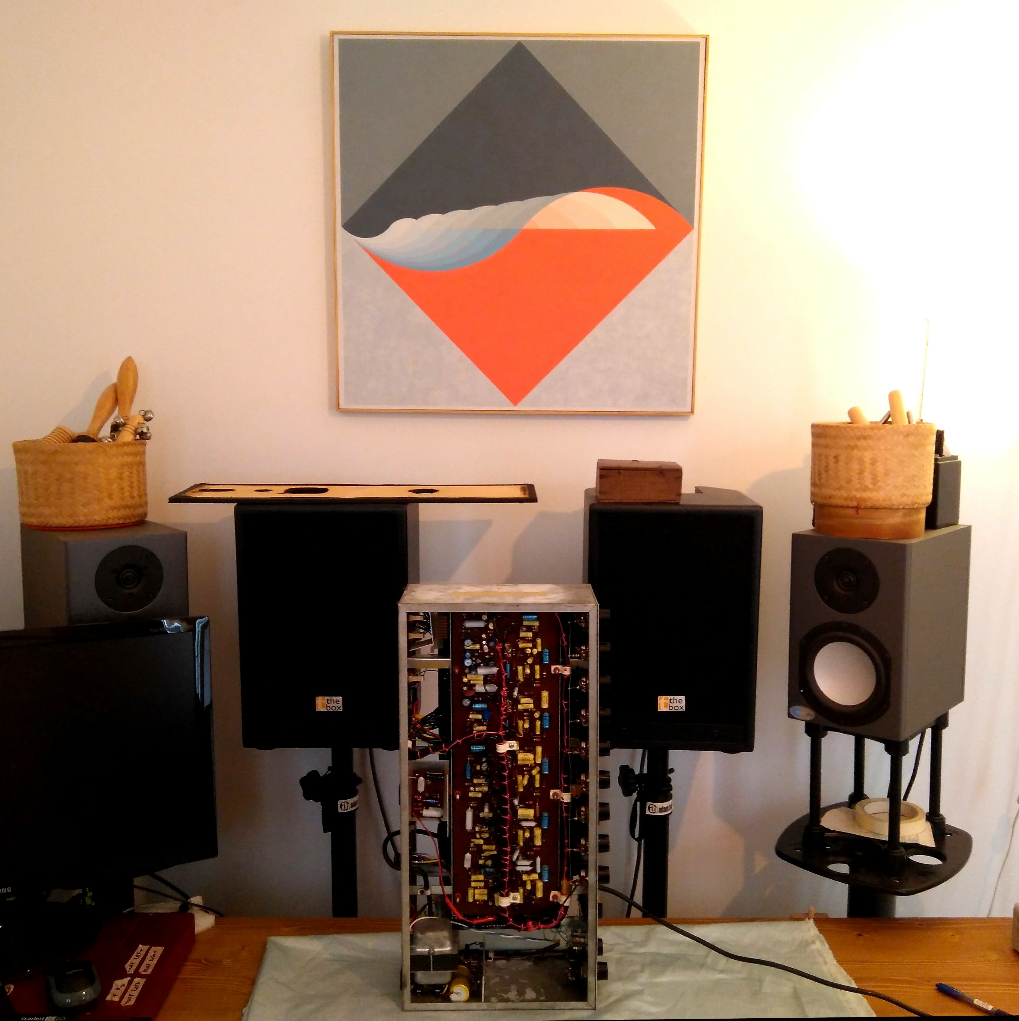 Naked Elka Beauty — exposed chassis in Colleen’s studio