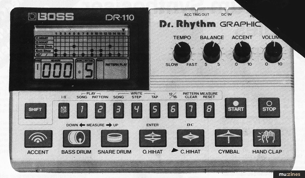 Electronics & Music Maker — BOSS DR-110 Dr. Rhythm Graphic review