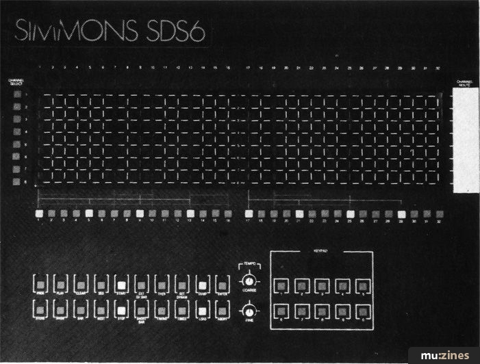 Electronics & Music Maker — Simmons SDS6 sequencer