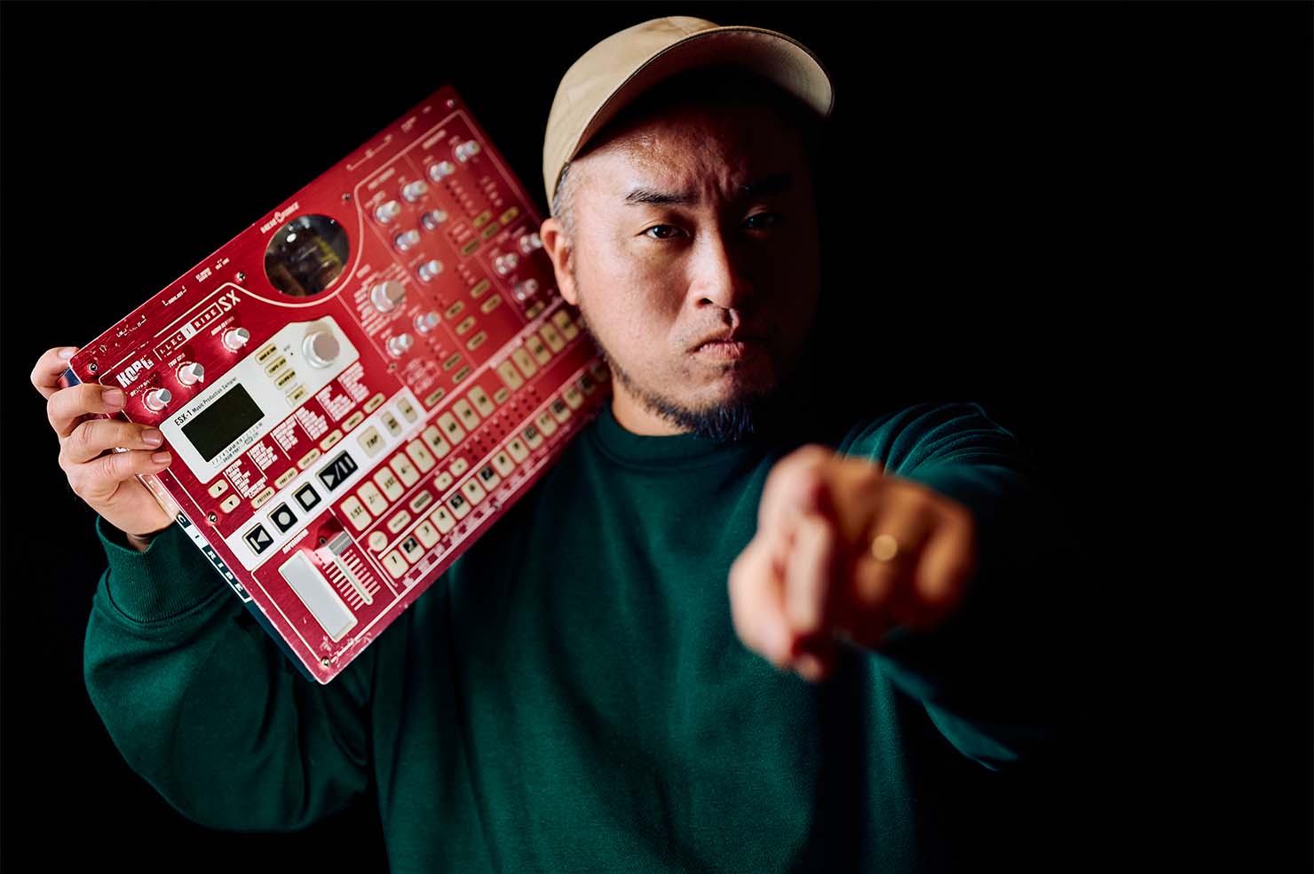 Foodman holding his original ESX-1