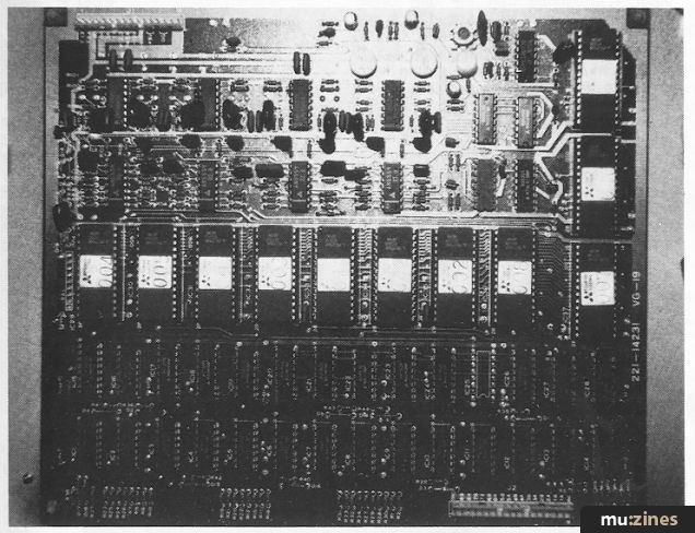 Hammond DPM-48 period press internal circuit-board detail
