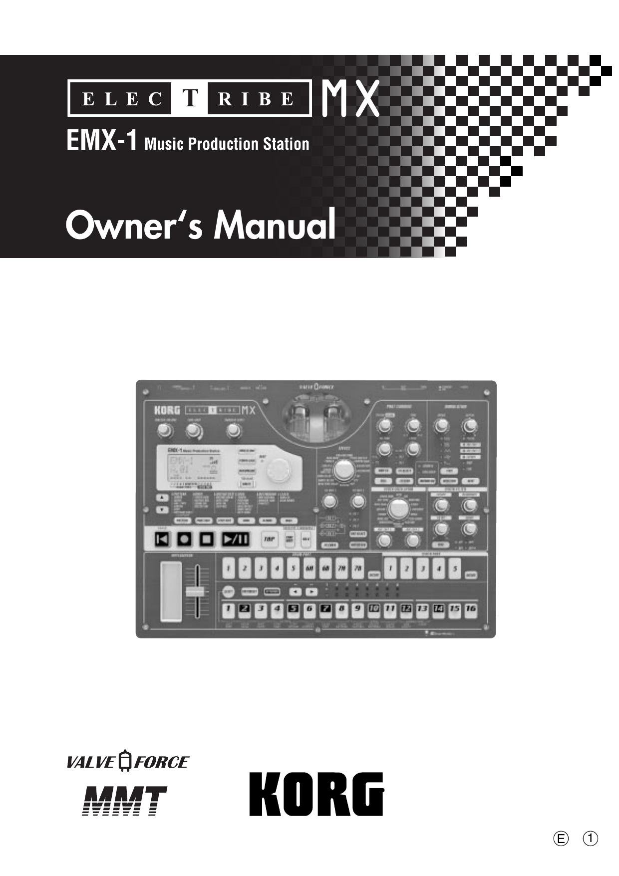 Korg Electribe MX (EMX-1) owner’s manual