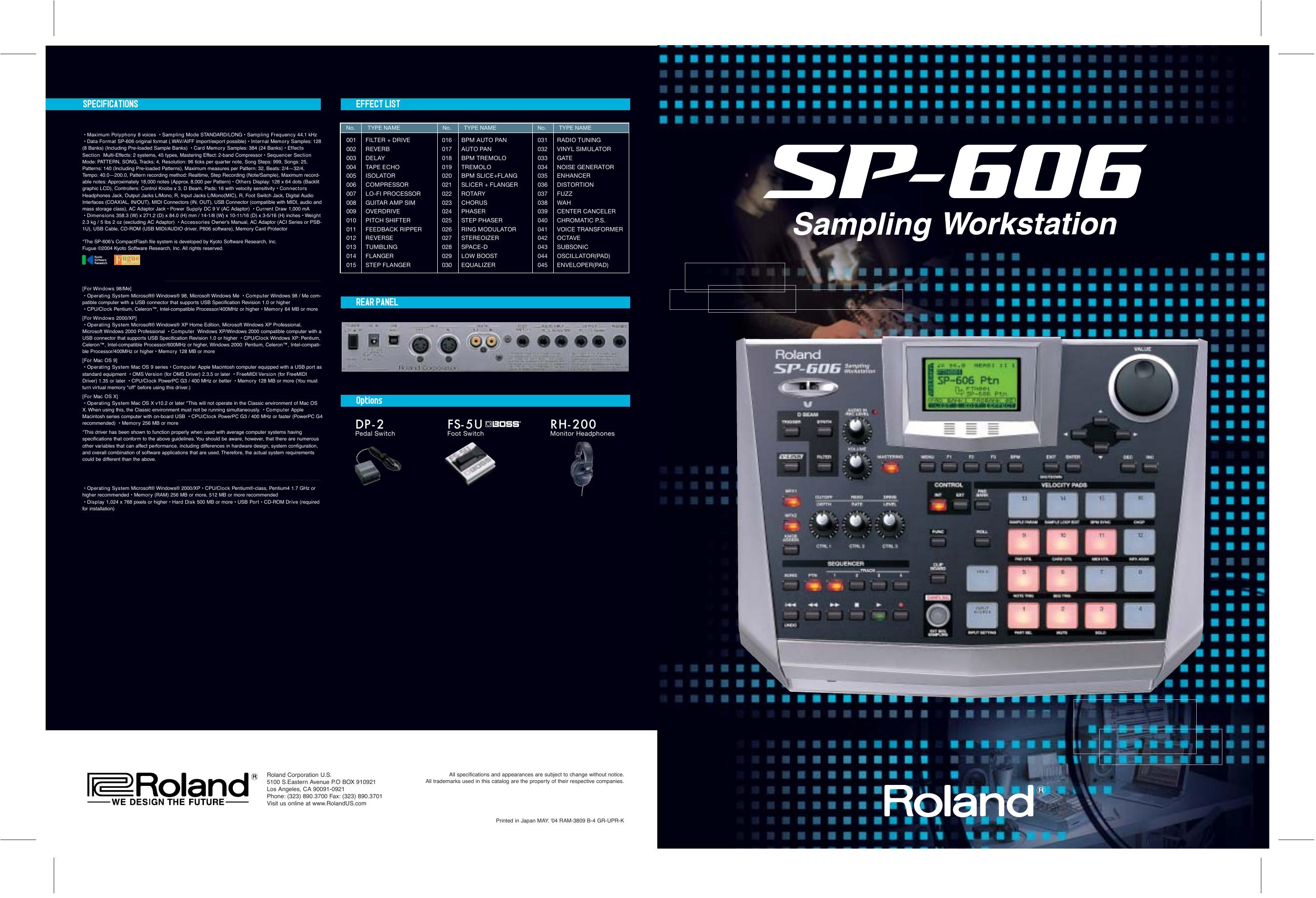 Roland SP-606 brochure