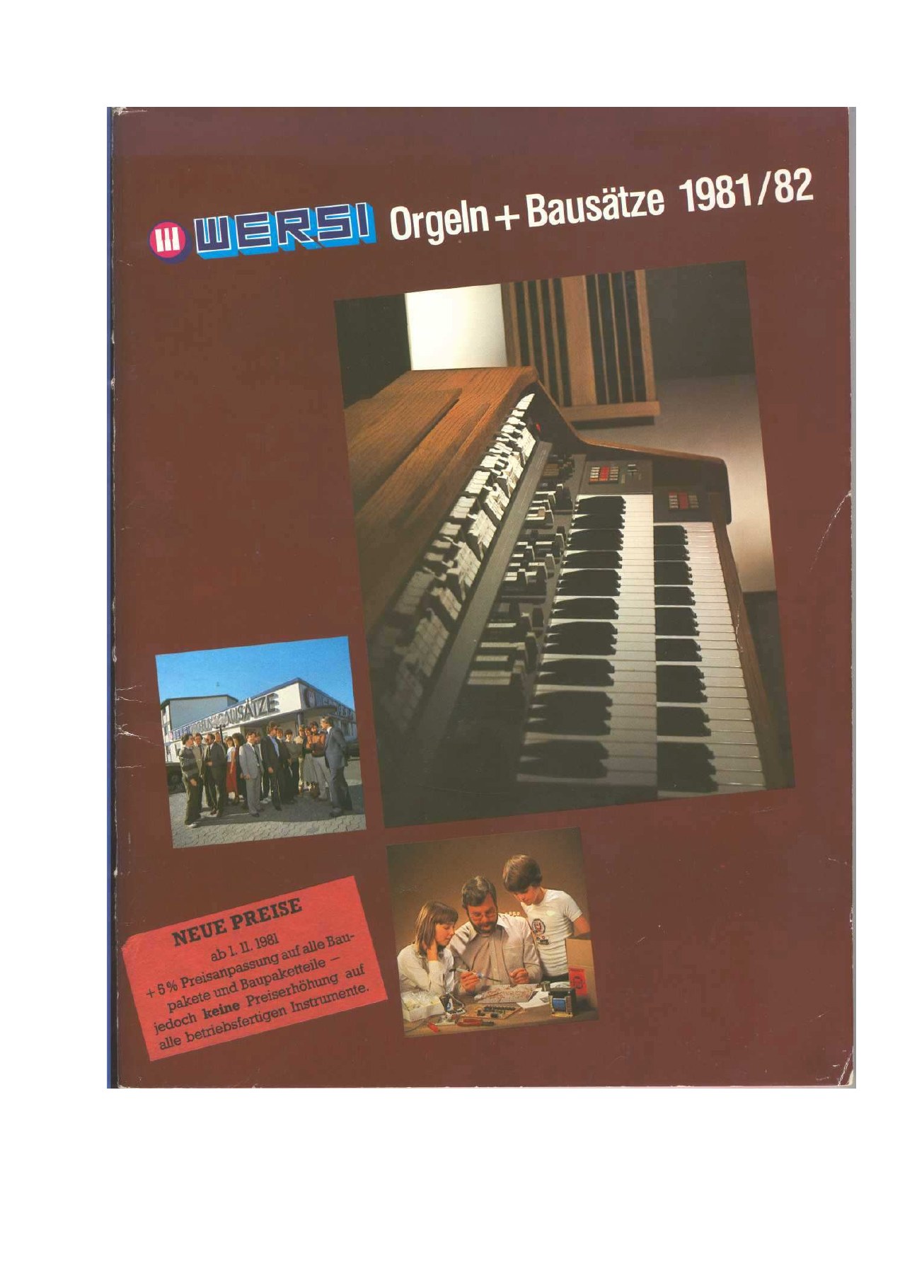 Wersi organ catalogue 1981–82