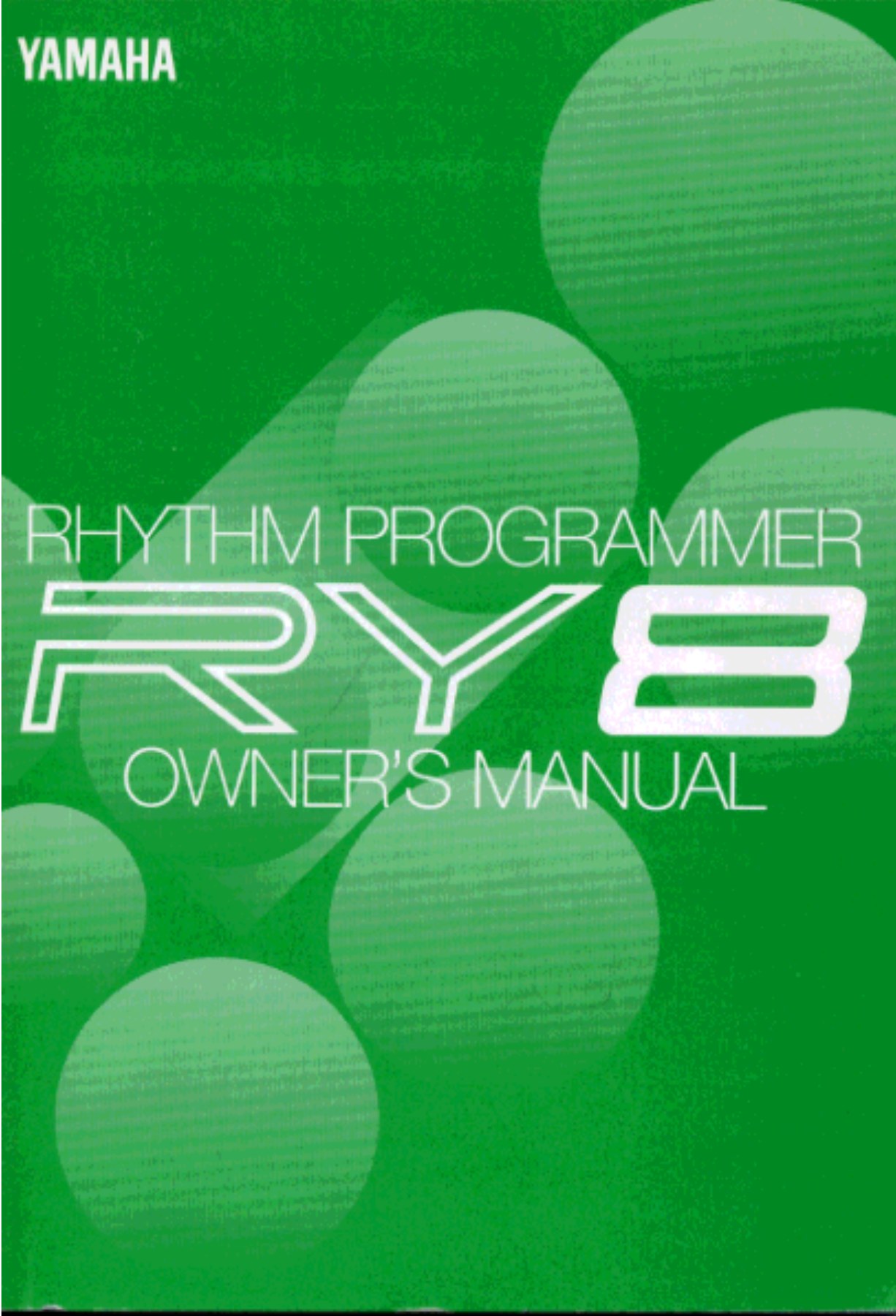 Yamaha RY8 owner’s manual