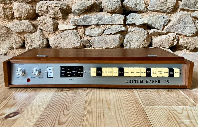 Farfisa Rhythm Maker 16, front panel