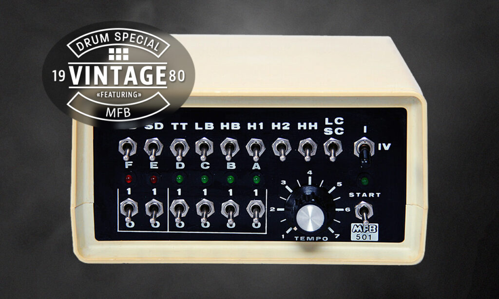 MFB-501 in Bonedo’s Vintage Drum Machine special